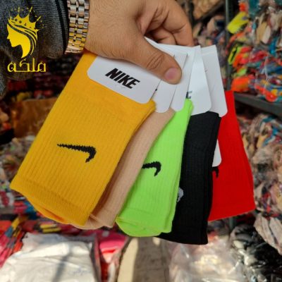 جوراب نخ پنبه ساق دار کش انگلیسی اسپرت زنانه فروش عمده پوشاک