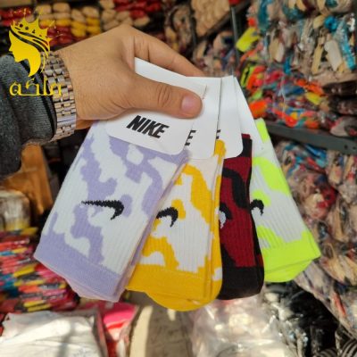 جوراب نخ پنبه ساق دار کش انگلیسی اسپرت زنانه  فروش عمده پوشاک