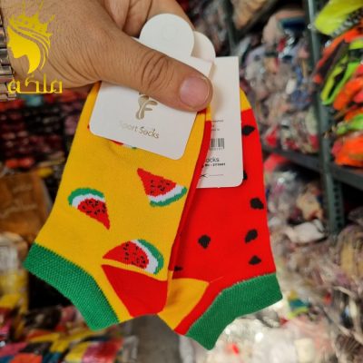 جوراب مچی نخ پنبه پنجه گیری روسو بچه گانه  فروش عمده پوشاک