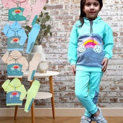 هودی شلوار دخترانه  #کد3۱۴۶ فروش عمده پوشاک
