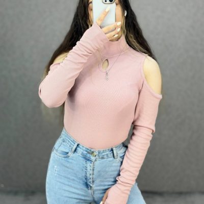????بادی-فانریپ-سرشانه-خالی-یقه-اشکی???? کد583 فروش عمده پوشاک
