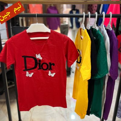 ✴️تیشرت پنبه سوپر استیکری Dior✴️ کد10277 فروش عمده پوشاک