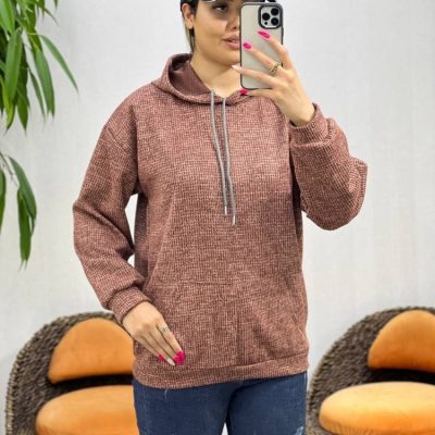 هودی آنغوره کلاه دار  فروش عمده پوشاک