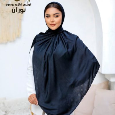 روسری ژاکارد مشکی پارچه خارجی اعلاء  فروش عمده پوشاک