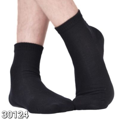 ⚜️جوراب نخی مشکی ساده⚜️ کد30124 فروش عمده پوشاک