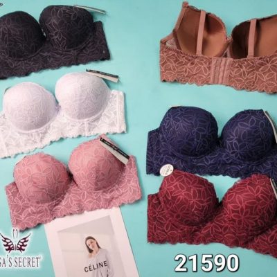 ⚜️سوتین اسفنجی قلاب بافی فنردار اعلاء⚜️ کدb_21590 فروش عمده پوشاک