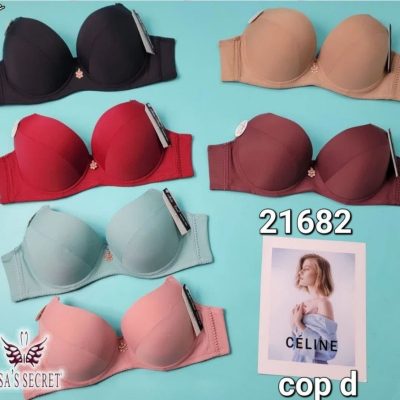 ⚜️سوتین اسفنجی فنردار بزرگ اعلاء⚜️ کد21682 فروش عمده پوشاک