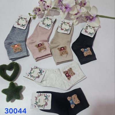 ⚜️جوراب نیم ساق نخی زنانه⚜️ کد30044 فروش عمده پوشاک