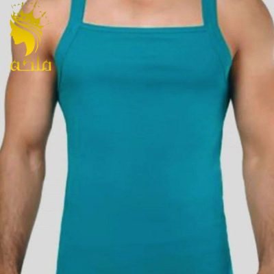 زیرپوش نخ پنبه یقه خشتی رنگی اعلاء مردانه  فروش عمده پوشاک