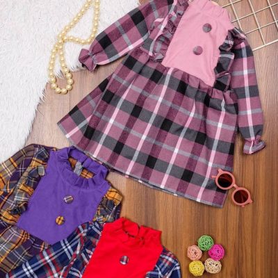 سارافون دخترانه  فروش عمده پوشاک