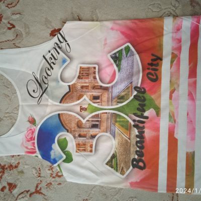 تاپ زنانه دخترانه رنگ ثابت  فروش عمده پوشاک