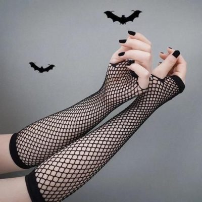 ساق دست زنانه، لونه زنبوری، رنگ مشکی ،دو انگشتی فروش عمده پوشاک