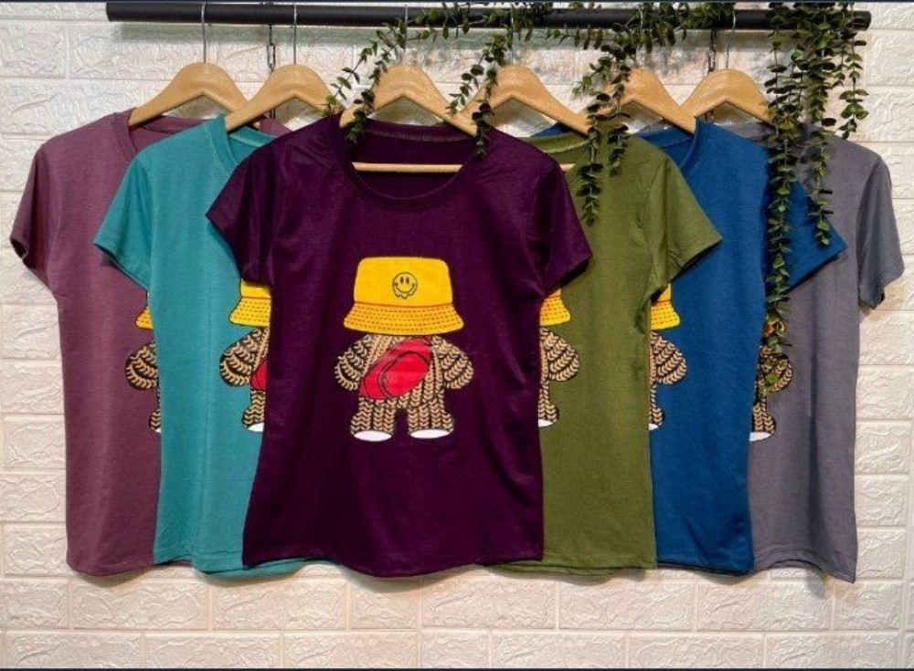 تیشرت چاپی زنانه فروش عمده پوشاک