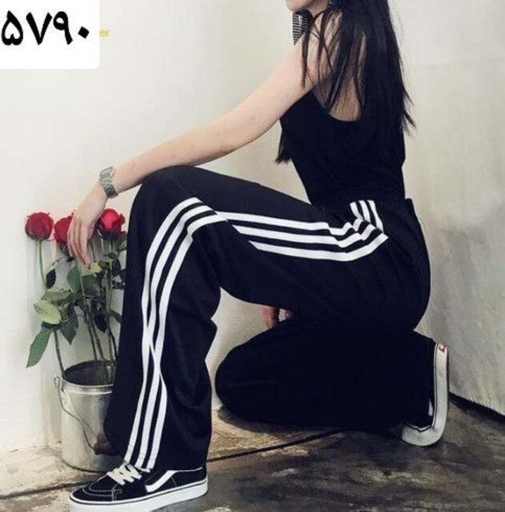 خرید عمده 🔶شلوار اسلش گلکسی نیم بگ کنار نوار🔶 کد5790