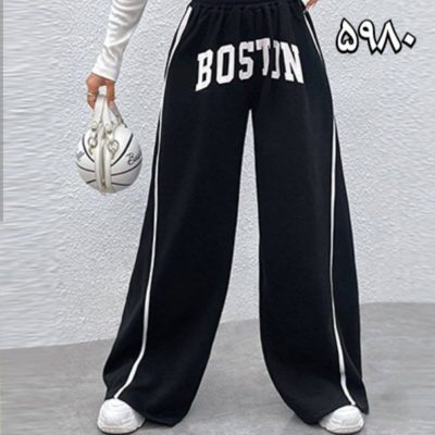 خرید عمده 🔶شلوار بگ نواری BOSTON تیپ گلکسی🔶 کد5980
