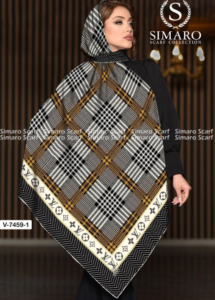 خرید عمده روسری نخی سیمارو سایز ۱۴۰