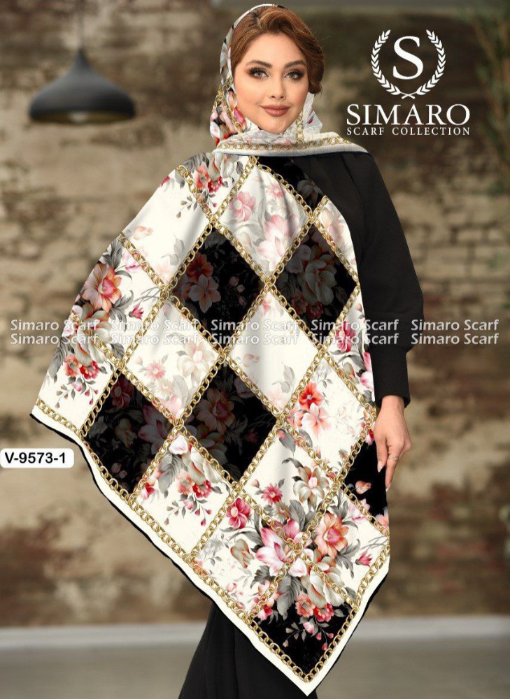 خرید عمده روسری نخی سیمارو سایز ۱۴۰