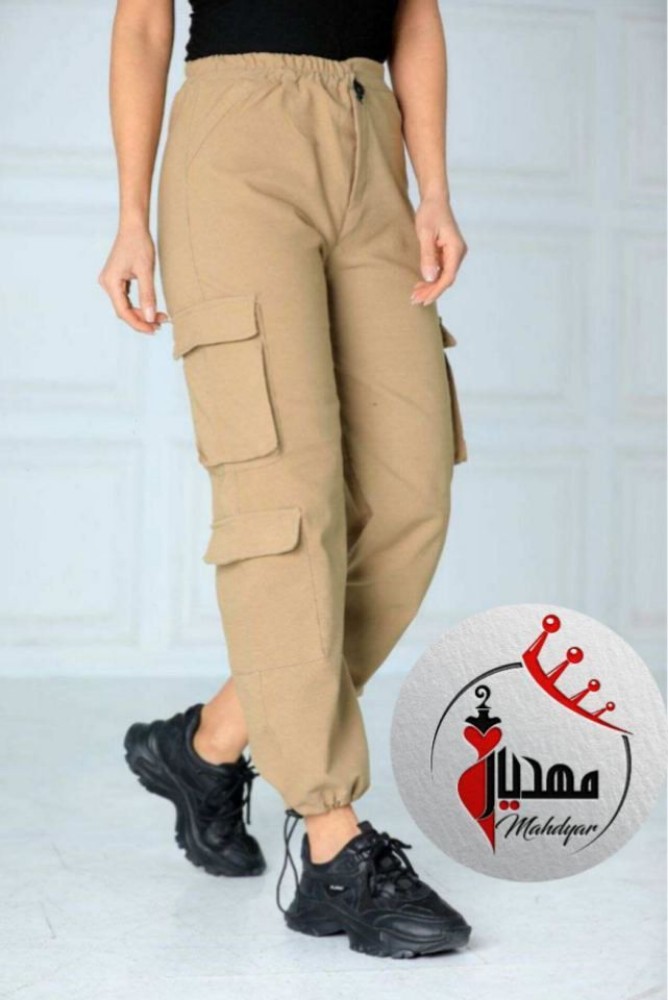 خرید عمده شلوار کارگو زنانه بنگال کرم