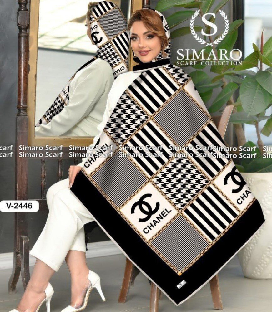 خرید عمده روسری کرپ حریر سایز ۱۴۰