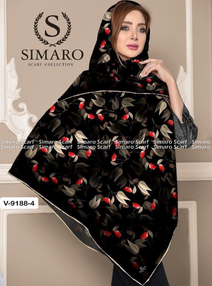 خرید عمده روسری کرپ حریر سایز ۱۴۰
