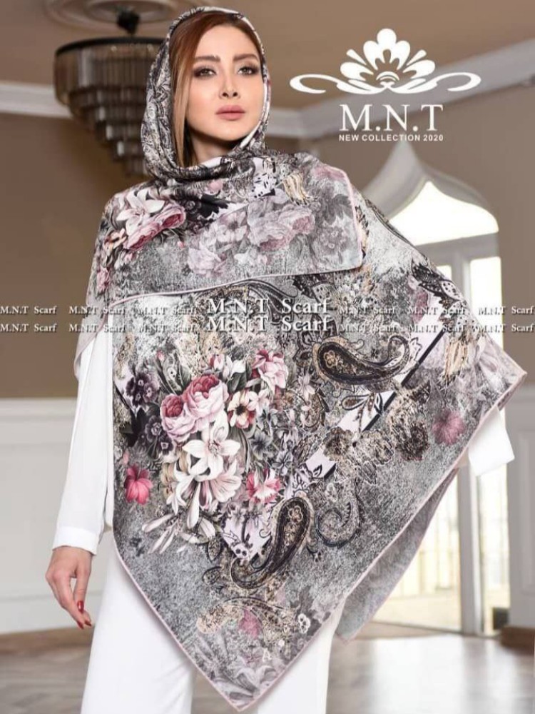 خرید عمده روسری زنانه کرپ حریرسایز ۱۲۰