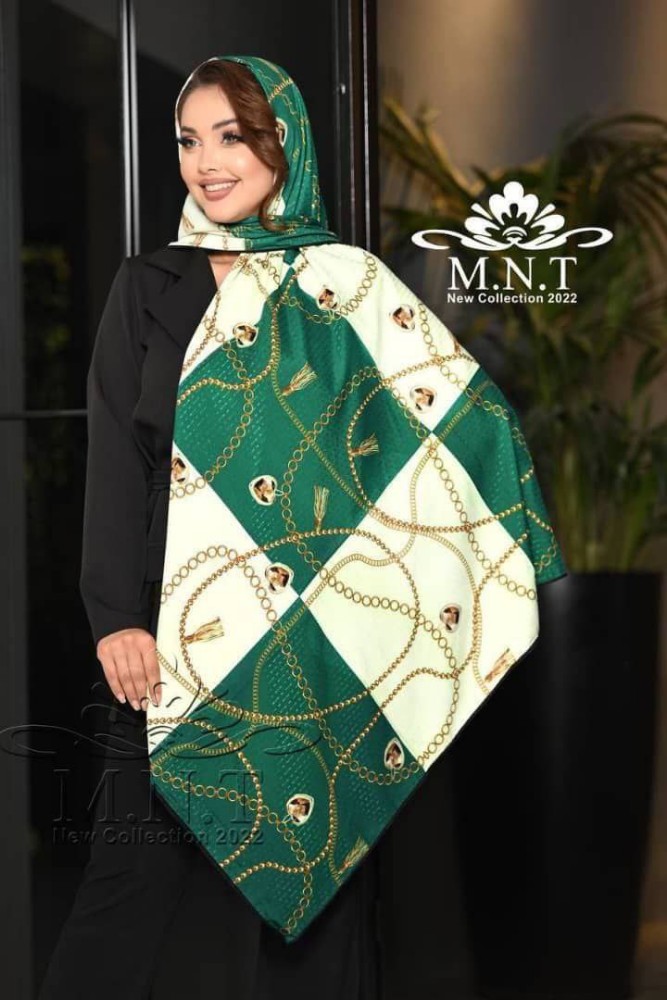 خرید عمده روسری زنانه کرپ حریرسایز ۱۲۰