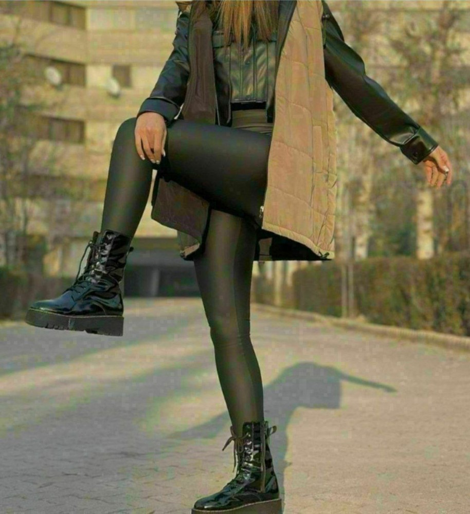 خرید عمده ساپورت چرم شاین براق زنانه