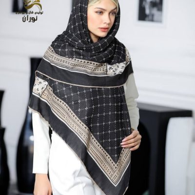خرید عمده روسری نخی پاییزه دست دوز اعلاء