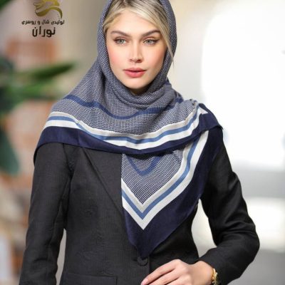 خرید عمده روسری کرپ نخ سیا اسکارف اعلاء