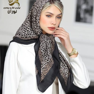 خرید عمده روسری کرپ نخ سیا اسکارف اعلاء