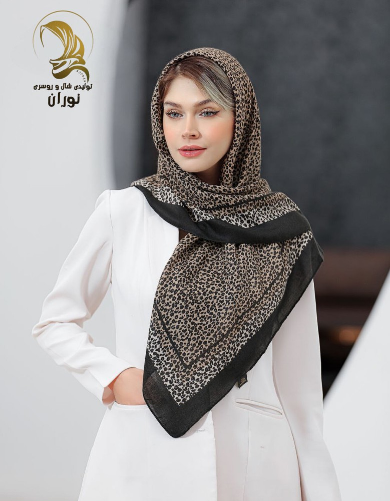 خرید عمده روسری کرپ نخ سیا اسکارف اعلاء