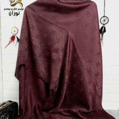 خرید عمده شال زرشکی ژاکارد اعلاء