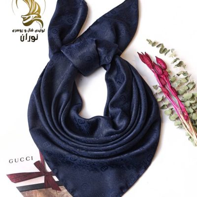 خرید عمده روسری ژاکارد دوردوخت طرح پتینه Gucci اعلاء