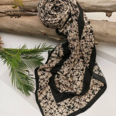 خرید عمده روسری نخی سیا اسکارف منگوله دار اعلاء