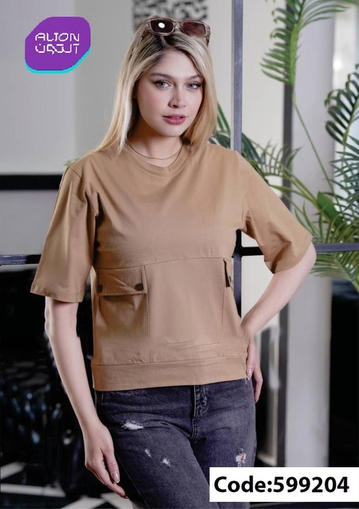 خرید عمده تیشرت جیب نما زنانه