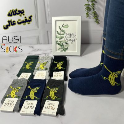 خرید عمده ساقدار بچگانه،طرح موز عینکی،دخترانه و پسرانه