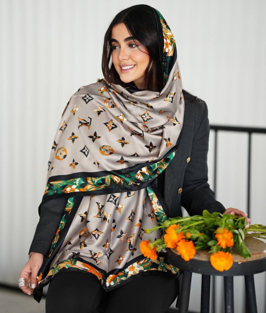 خرید عمده شال ابریشم ژاکارد زنانه