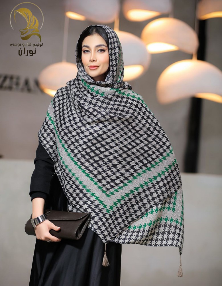 خرید عمده شال نخی پاییزه منگوله دار اعلاء