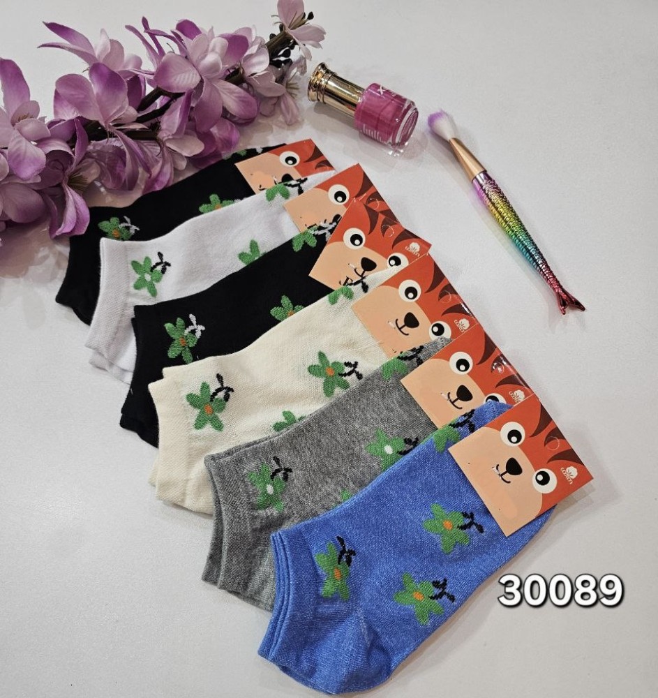 خرید عمده ️جوراب مچی نخی زنانه ️ کد30089 - جوراب زنانه عمده