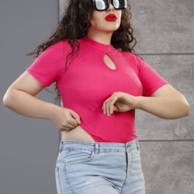 خرید عمده بادی سینه اشکی آکاردئونی ریلی - تاپ و تیشرت زنانه عمده