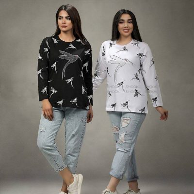 خرید عمده ️بلوز سوپر پنبه ازبک گلوبال ️ کد3520 - ست بلوز شلوار زنانه عمده