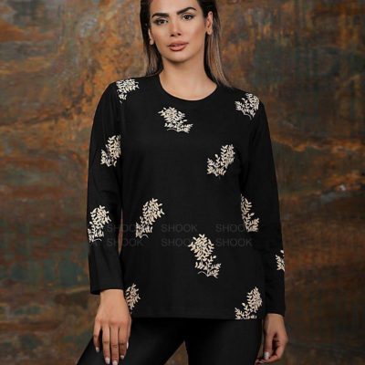 خرید عمده ️بلوز سوپر پنبه ازبک گلوبال ️ کد3520 - ست بلوز شلوار زنانه عمده