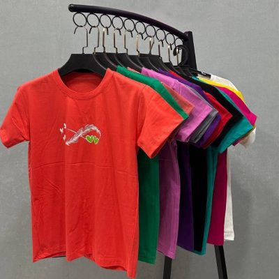 خرید عمده ️تیشرت سوپر پنبه چاپی اعلاء ️ کد3524 - تاپ و تیشرت زنانه عمده
