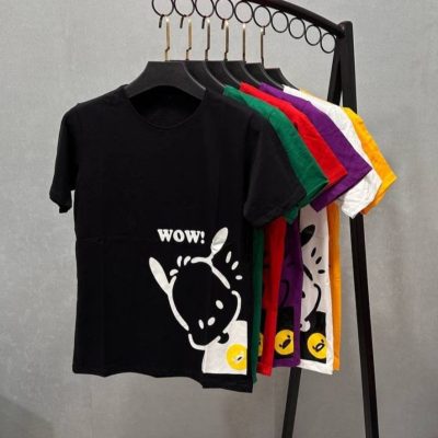 خرید عمده ️تیشرت سوپر پنبه چاپی اعلاء ️ کد10293 - تاپ و تیشرت زنانه عمده