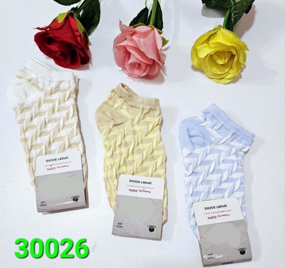 فروش عمده ⚜️جوراب مچی نخی زنانه⚜️ کد30026 - جوراب زنانه عمده