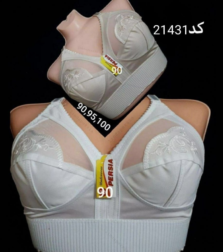فروش عمده ⚜️سوتین گلدوزی کش پهن رستمی اعلاء⚜️ کد21431 - سوتین زنانه عمده