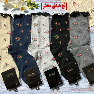 خرید عمده جوراب ساقدار نخ هندی ریزبافت اعلاء - جوراب زنانه عمده