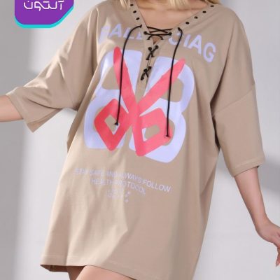 خرید عمده لانگ زنانه یقه بندی - تاپ و تیشرت زنانه عمده