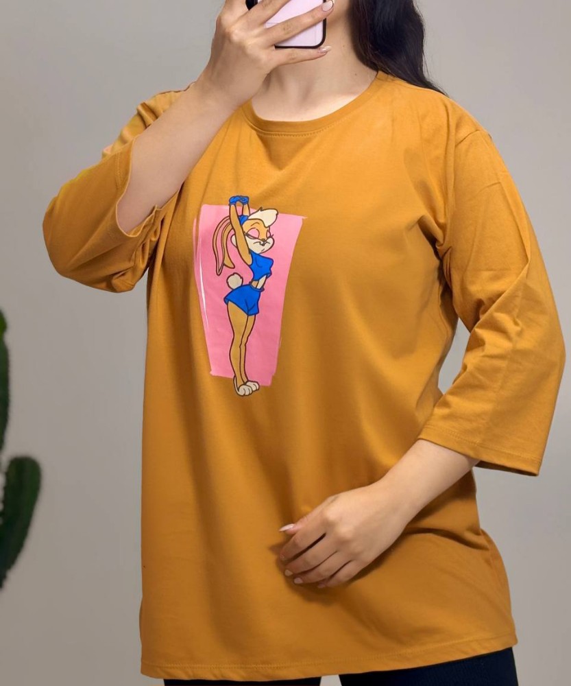 فروش عمده تیشرت لانگ آستین ۳ ربع زنانه پنبه - تاپ و تیشرت زنانه عمده