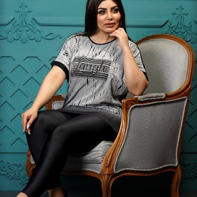فروش عمده تیشرت زنانه نگین کاری - تاپ و تیشرت زنانه عمده